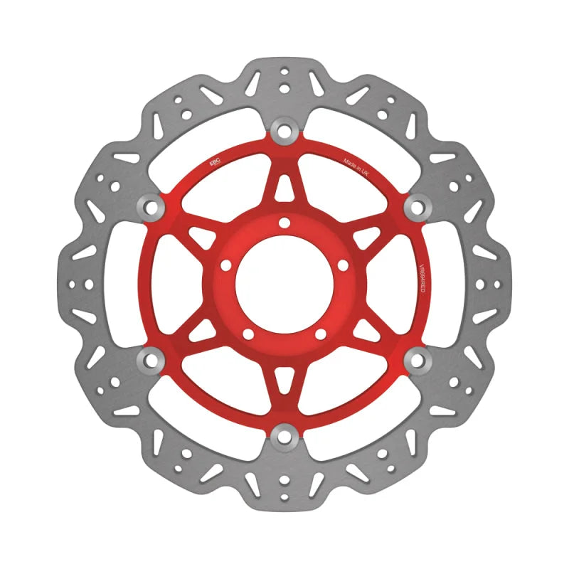 EBC 2008 Ducati Desmosedici RR D16RR/989cc Front Left/Right Vee Floating Red Rotor