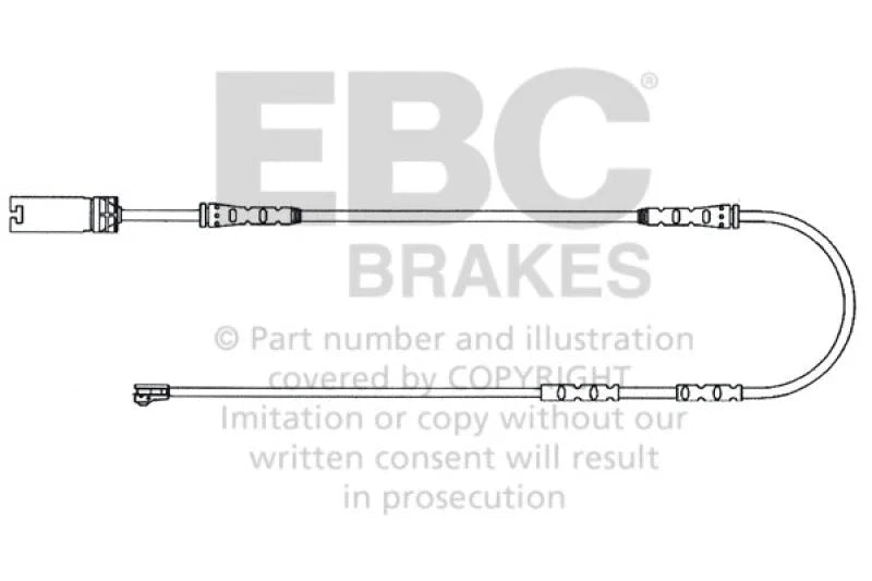 EBC 2011-2012 BMW 135 3.0L Turbo Front Wear Leads - Main Product View