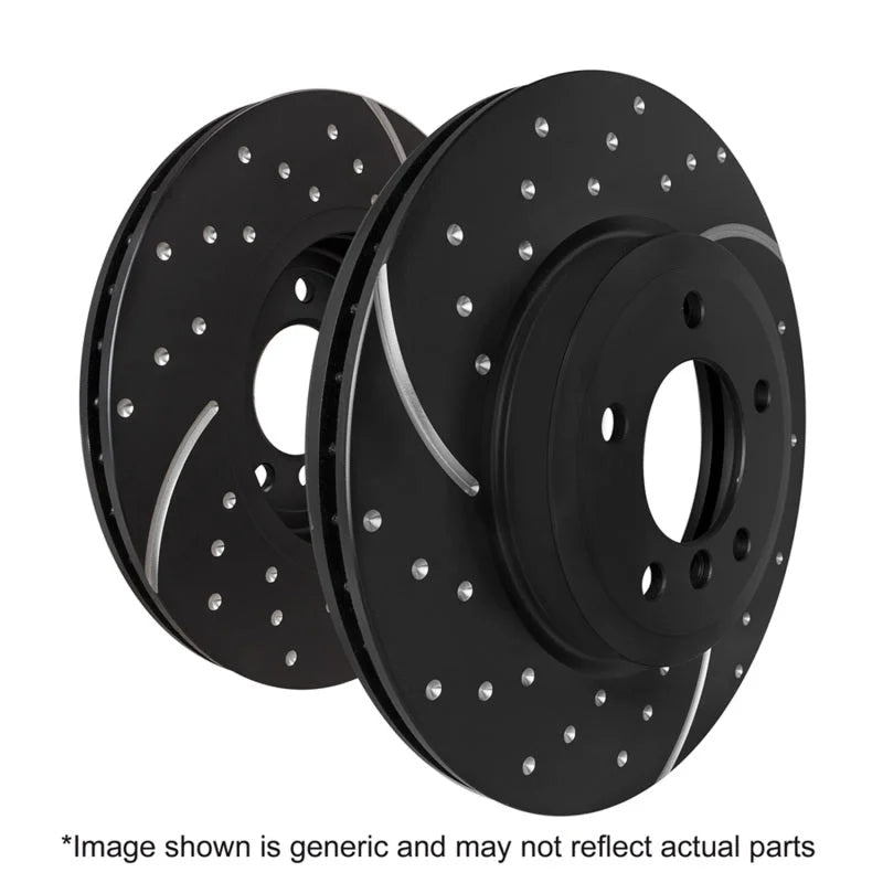 EBC 2013+ Ford F350 (inc Super Duty) 6.2L 4WD DRW GD Sport Rear Rotors - Back View