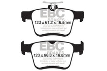 Load image into Gallery viewer, EBC 2014+ Audi A3 1.8 Turbo (w/Electronic Parking Brake) Redstuff Rear Brake Pads - Main Product View