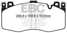 Load image into Gallery viewer, EBC 2015+ BMW X5M 4.4TT (F85) Yellowstuff Front Brake Pads - Main Product View