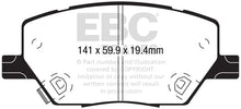Load image into Gallery viewer, EBC 2015+ Fiat 500X 1.4T Extra Duty Front Brake Pads - Side View