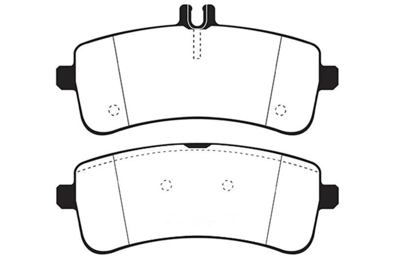 EBC 2015+ Mercedes-Benz C63 AMG (W205) Yellowstuff Rear Brake Pads - Main Product View