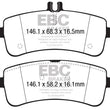 Load image into Gallery viewer, EBC 2015+ Mercedes-Benz C63 S AMG (W205) 4.0L Twin Turbo Bluestuff Rear Brake Pads - Side View