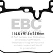 Load image into Gallery viewer, EBC 2015+ Mini Cooper Hardtop (F55/F56) 2.0L Turbo JCW Greenstuff Front Brake Pads - Main Product View