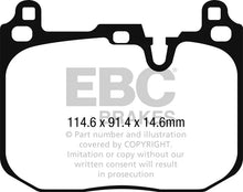 Load image into Gallery viewer, EBC 2015+ Mini Cooper John Cooper Works Redstuff Front Brake Pads - Main Product View