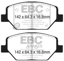 Load image into Gallery viewer, EBC 2016+ Buick Envision 2.0L Turbo Greenstuff Front Brake Pads - Main Product View