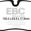 Load image into Gallery viewer, EBC 2016+ Jaguar F-Pace 2.0L TD (180) Yellowstuff Front Brake Pads - Main Product View