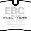 Load image into Gallery viewer, EBC 2016+ Jaguar F-Pace 2.0L TD (180) Yellowstuff Front Brake Pads - Main Product View