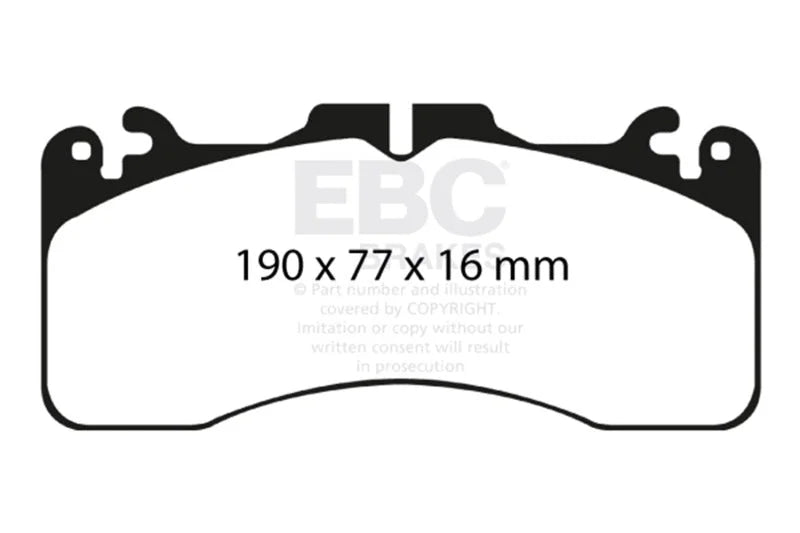 EBC 2016+ Lexus GS-F Bluestuff Front Brake Pads - Main Product View