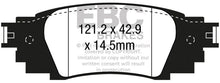 Load image into Gallery viewer, EBC 2016+ Lexus RX350 3.5L Greenstuff Rear Brake Pads - Main Product View
