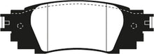 Load image into Gallery viewer, EBC 2016+ Lexus RX350 3.5L Greenstuff Rear Brake Pads - Side View
