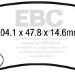 Load image into Gallery viewer, EBC 2016+ Mazda 6 2.5L Redstuff Rear Brake Pads - Main Product View