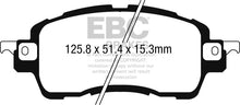 Load image into Gallery viewer, EBC 2016+ Toyota Yaris iA Greenstuff Front Brake Pads - Main Product View