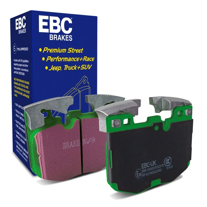 EBC 2017+ BMW 530 2.0L Turbo (G30) Greenstuff Front Brake Pads - Main Product View