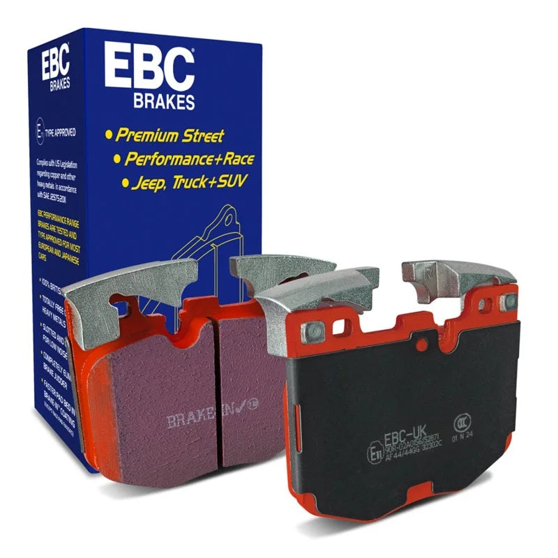 EBC 2017+ BMW 530 2.0L Turbo (G30) Redstuff Front Brake Pads - Main Product View