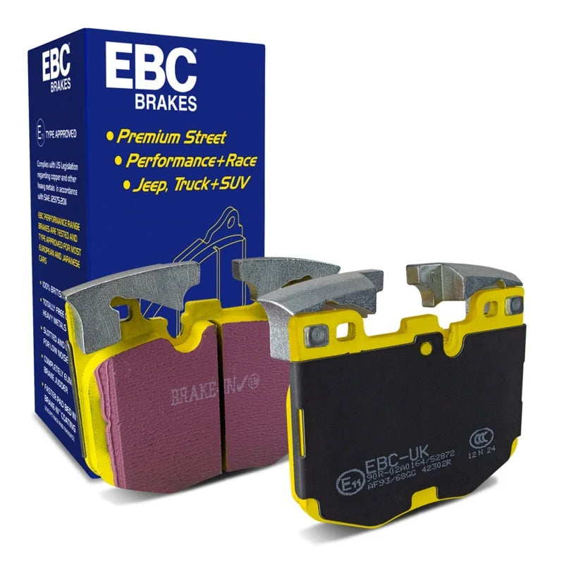 EBC 2017+ BMW 530 2.0L Turbo (G30) Yellowstuff Front Brake Pads - Main Product View