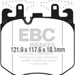 Load image into Gallery viewer, EBC 2017+ BMW (Alpina) B7 xDrive 4.4L Twin Turbo Yellowstuff Front Brake Pads - Side View
