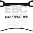 Load image into Gallery viewer, EBC 2017+ Fiat 124 Spider 1.4L Turbo Abarth Redstuff Front Brake Pads - Main Product View
