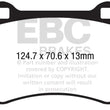 Load image into Gallery viewer, EBC 2017+ Fiat 124 Spider 1.4L Turbo Abarth Ultimax2 Front Brake Pads - Side View