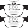 Load image into Gallery viewer, EBC 2017+ Ford Escape 1.6T/2.0T (Incl 4WD) Greenstuff Rear Brake Pads - Side View