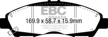 Load image into Gallery viewer, EBC 2017+ GMC Acadia (2nd Gen) 2.5L Yellowstuff Front Brake Pads - Main Product View