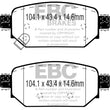 Load image into Gallery viewer, EBC 2017+ Mazda 3 2.0L Redstuff Rear Brake Pads - Main Product View