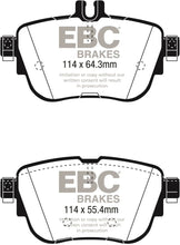 Load image into Gallery viewer, EBC 2017+ Mercedes-Benz E300 (W213) Yellowstuff Rear Brake Pads - Main Product View