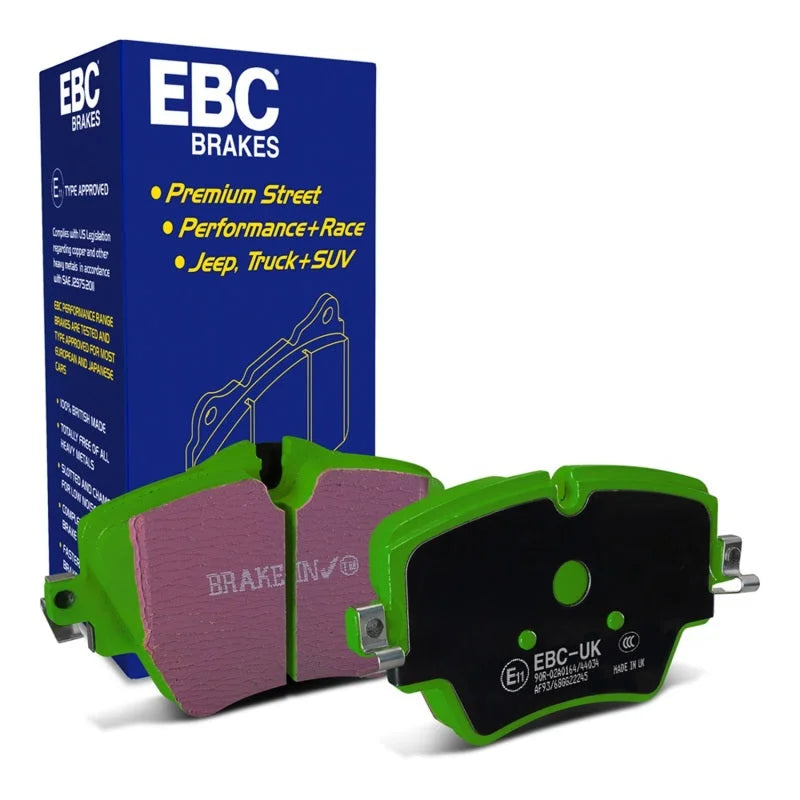 EBC 2017+ Mini Cooper Countryman (F60) 1.5L Turbo Greenstuff Front Brake Pads - Main Product View