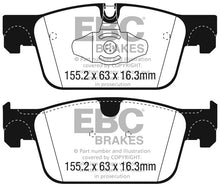 Load image into Gallery viewer, EBC 2017+ Volvo S90 2.0L Turbo Redstuff Front Brake Pads - Side View
