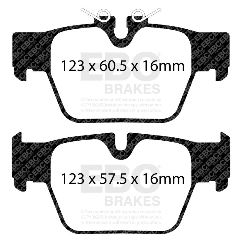 EBC 2018+ BMW X2 Yellowstuff Rear Brake Pads - Additional View 5