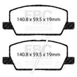 Load image into Gallery viewer, EBC 2018+ Buick Encore 1.4T Ultimax Front Brake Pads - Back View