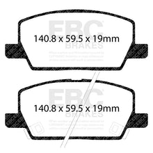 Load image into Gallery viewer, EBC 2018+ Buick Encore 1.4T Ultimax Front Brake Pads - Back View
