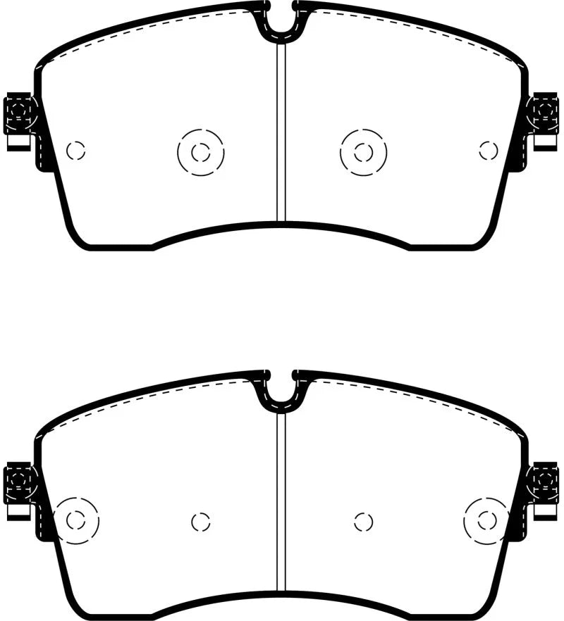 EBC 2018+ Jaguar E-Pace 2.0L Turbo (246) Greenstuff Front Brake Pads - Main Product View