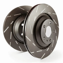 Load image into Gallery viewer, EBC 2018+ Jeep Wrangler (JL) 2.0T USR Slotted Rear Rotors - Back View