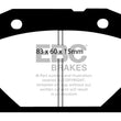 Load image into Gallery viewer, EBC 2018+ Jeep Wrangler (JL) Ultimax Rear Brake Pads - Side View