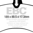 Load image into Gallery viewer, EBC 2018+ Porsche Cayenne (3rd Gen) 3.0L Turbo Extra Duty Front Brake Pads - Main Product View