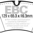 Load image into Gallery viewer, EBC 2019+ Audi A6 Quattro 3.0T/Electric Redstuff Rear Brake Pads - Main Product View