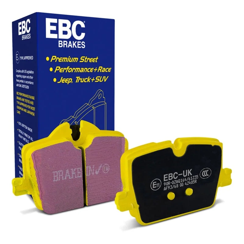 EBC 2019+ BMW Z4 G29 2.0T Yellowstuff Rear Brake Pads - Side View
