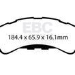 Load image into Gallery viewer, EBC 2019+ Ford Ranger 2WD 2.3T Greenstuff Front Brake Pads - Main Product View