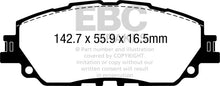 Load image into Gallery viewer, EBC 2019+ Lexus ES300H 2.5L Hybrid Redstuff Front Brake Pads - Main Product View