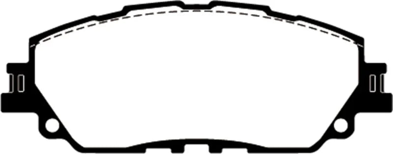 EBC 2019+ Lexus ES300H 2.5L Hybrid Redstuff Front Brake Pads - Side View