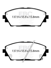 Load image into Gallery viewer, EBC 2019+ Mazda 3 (BP) 2.5L Redstuff Front Brake Pads - Side View