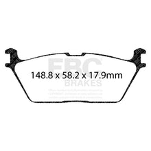 Load image into Gallery viewer, EBC 2019+ Ram 1500 (DT) Bluestuff Rear Brake Pads - Side View