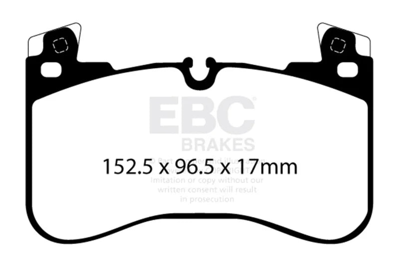 EBC 2020+ Land Rover Defender 90 Greenstuff Front Brake Pads - Main Product View