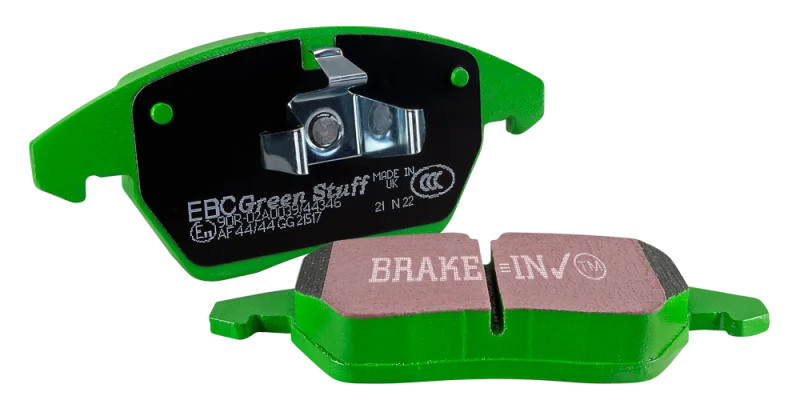 EBC 2020+ Mazda CX-30 2.5L Greenstuff Rear Brake Pads - Side View