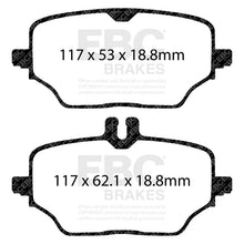 Load image into Gallery viewer, EBC 2020+ Mercedes-Benz GLE350 (SUV W167) 2.0T Greenstuff Rear Brake Pads - Side View