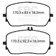 Load image into Gallery viewer, EBC 2020+ Mercedes-Benz GLE450 (W167) 3.0T/Electric Front Yellowstuff Brake Pads - Side View