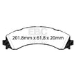 Load image into Gallery viewer, EBC 2020+ Ram 3500 HD 6.4L Yellowstuff Rear Brake Pads - Additional View 5