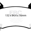 Load image into Gallery viewer, EBC 2020+ Tesla Model Y Yellowstuff Front Brake Pads - Side View